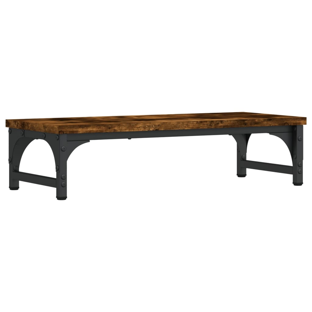 vidaXL Monitorständer Räuchereiche 55x23x14 cm Holzwerkstoff