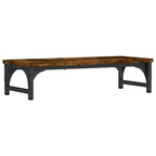 vidaXL Monitorständer Räuchereiche 55x23x14 cm Holzwerkstoff