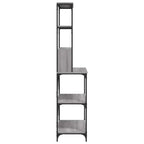 vidaXL Bäckerregal 6 Fächer Grau Sonoma 90x40x180 cm Holzwerkstoff