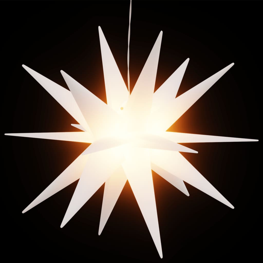 vidaXL LED-Weihnachtsstern Faltbar Weiß 43 cm