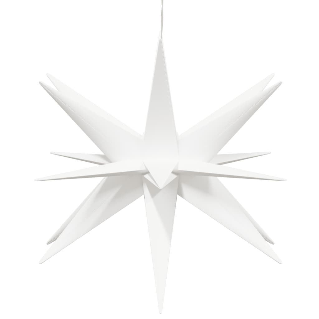 vidaXL LED-Weihnachtsstern Faltbar Weiß 43 cm