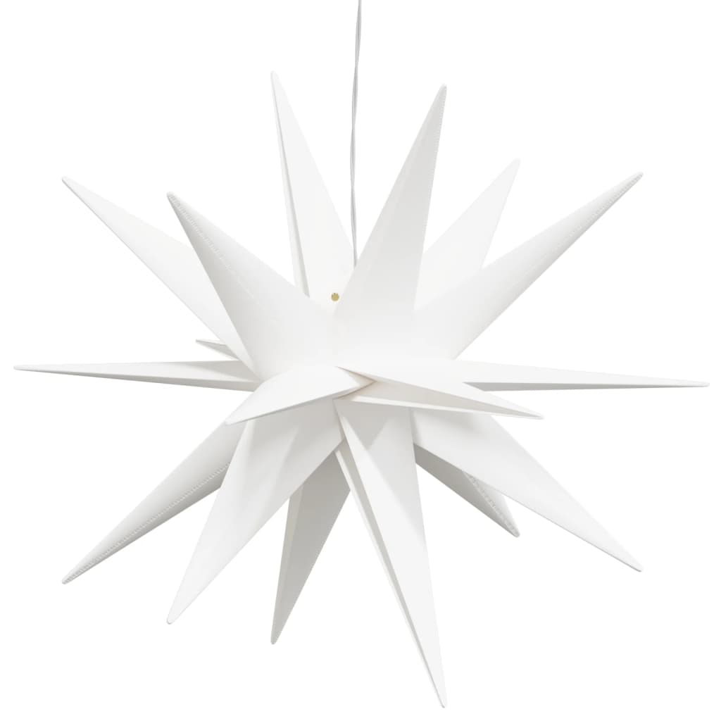 vidaXL LED-Weihnachtsstern Faltbar Weiß 43 cm