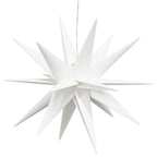 vidaXL LED-Weihnachtsstern Faltbar Weiß 43 cm