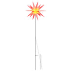 vidaXL LED-Weihnachtsstern mit Erdspieß Faltbar Rot 57 cm
