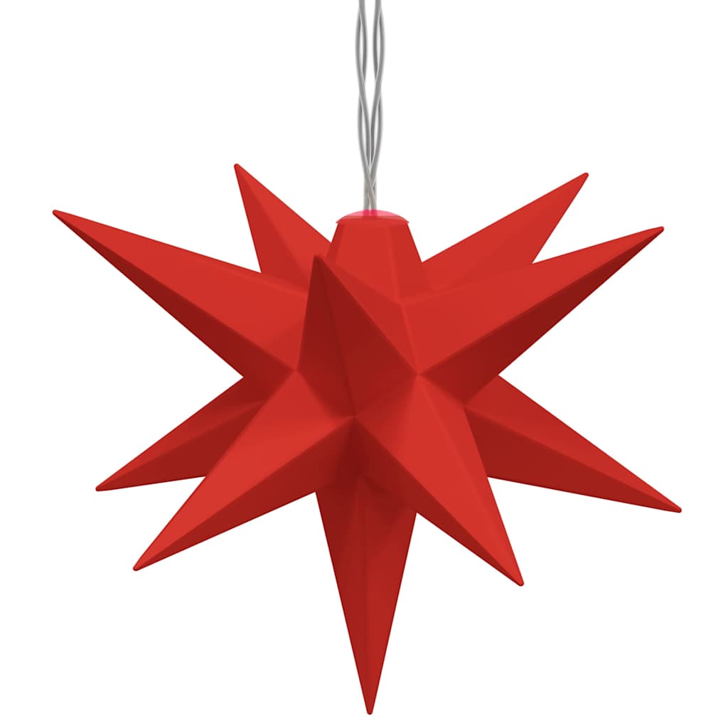 vidaXL LED-Weihnachtssterne 10 Stk. Rot 10 cm