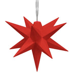 vidaXL LED-Weihnachtssterne 10 Stk. Rot 10 cm
