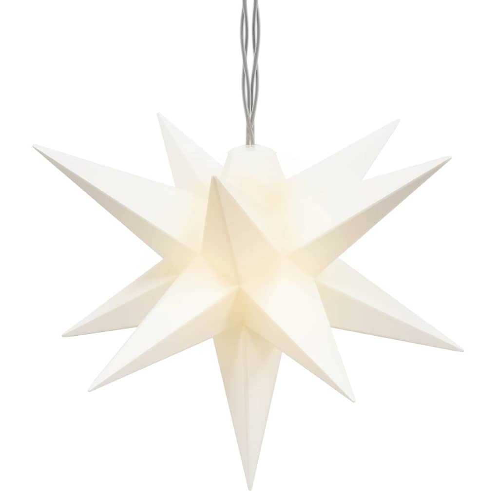 vidaXL LED-Weihnachtsstern mit 10 LEDs Weiß 10 cm