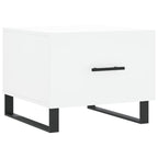vidaXL Couchtisch Weiß 50x50x40 cm Holzwerkstoff