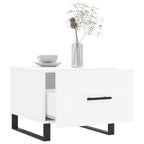 vidaXL Couchtisch Weiß 50x50x40 cm Holzwerkstoff