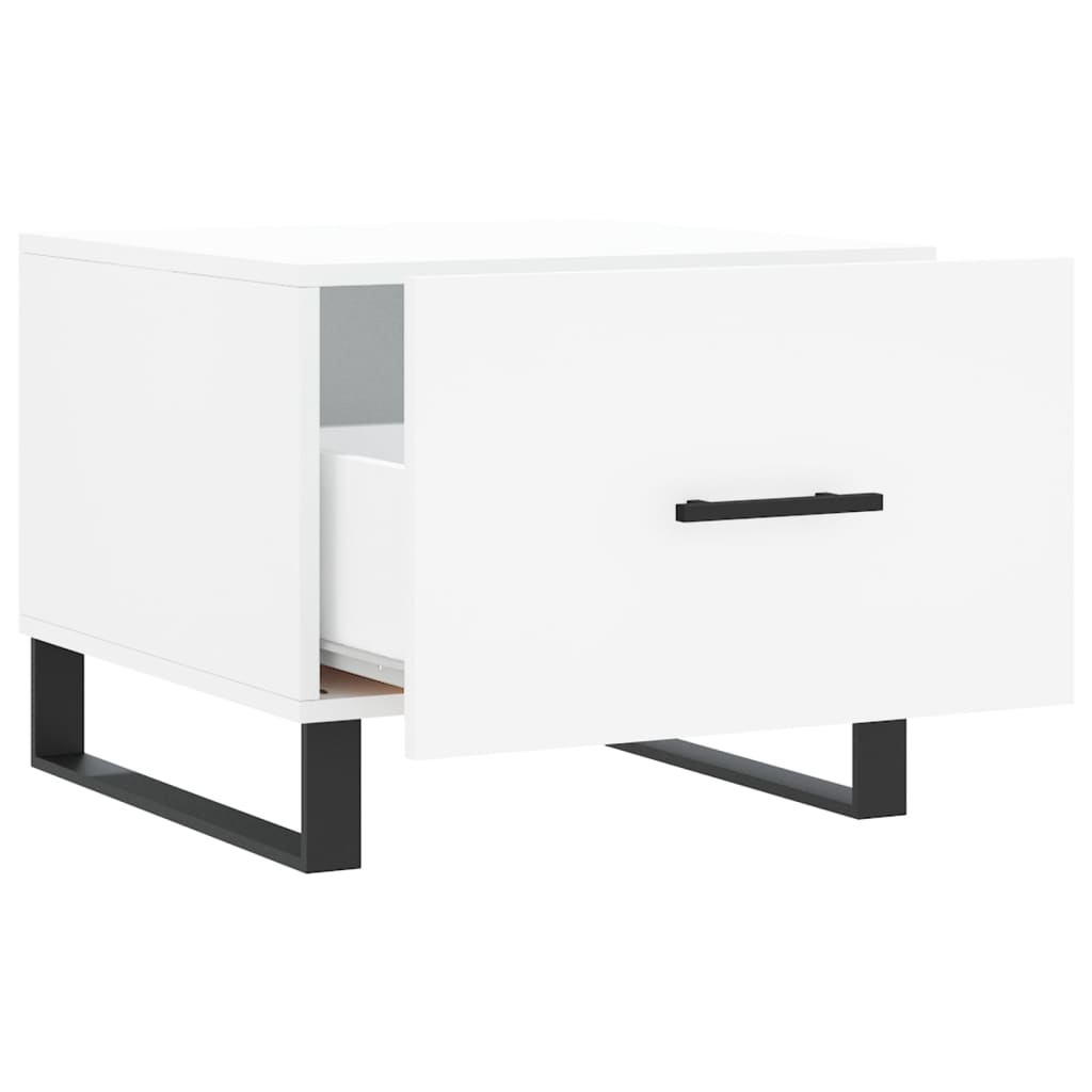 vidaXL Couchtisch Weiß 50x50x40 cm Holzwerkstoff
