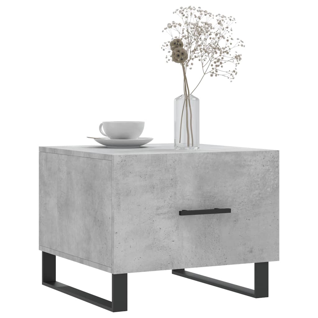 vidaXL Couchtisch Betongrau 50x50x40 cm Holzwerkstoff