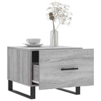 vidaXL Couchtisch Grau Sonoma 50x50x40 cm Holzwerkstoff