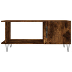 vidaXL Couchtisch Räuchereiche 90x50x40 cm Holzwerkstoff