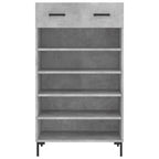 vidaXL Schuhschrank Betongrau 60x35x105 cm Holzwerkstoff