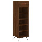 vidaXL Schuhschrank Braun Eichen-Optik 30x35x105 cm Holzwerkstoff