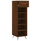 vidaXL Schuhschrank Braun Eichen-Optik 30x35x105 cm Holzwerkstoff