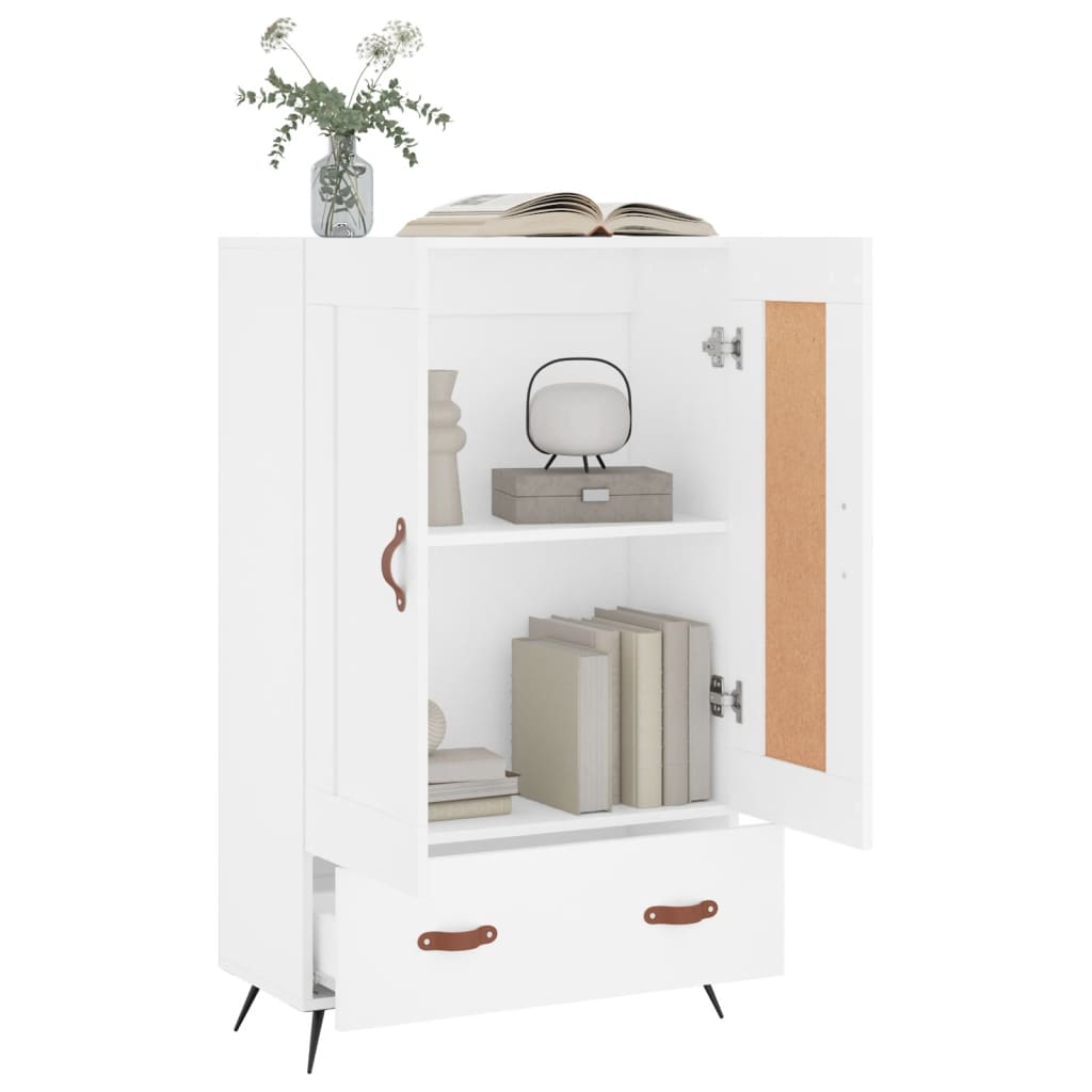 vidaXL Highboard Weiß 69,5x31x115 cm Holzwerkstoff