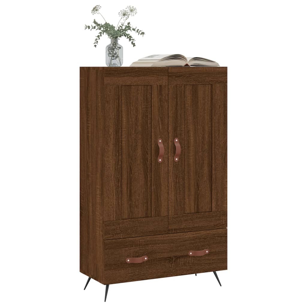 vidaXL Highboard Braun Eichen-Optik 69,5x31x115 cm Holzwerkstoff