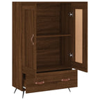 vidaXL Highboard Braun Eichen-Optik 69,5x31x115 cm Holzwerkstoff