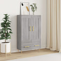vidaXL Highboard Grau Sonoma 69,5x31x115 cm Holzwerkstoff