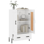 vidaXL Highboard Hochglanz-Weiß 69,5x31x115 cm Holzwerkstoff