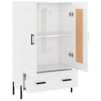 vidaXL Highboard Hochglanz-Weiß 69,5x31x115 cm Holzwerkstoff