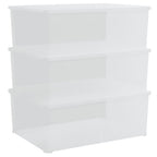 vidaXL Aufbewahrungsboxen 3 Stk. Kunststoff 10 L Stapelbar