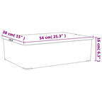 vidaXL Aufbewahrungsboxen Kunststoff 3 Stk. 25 L Stapelbar