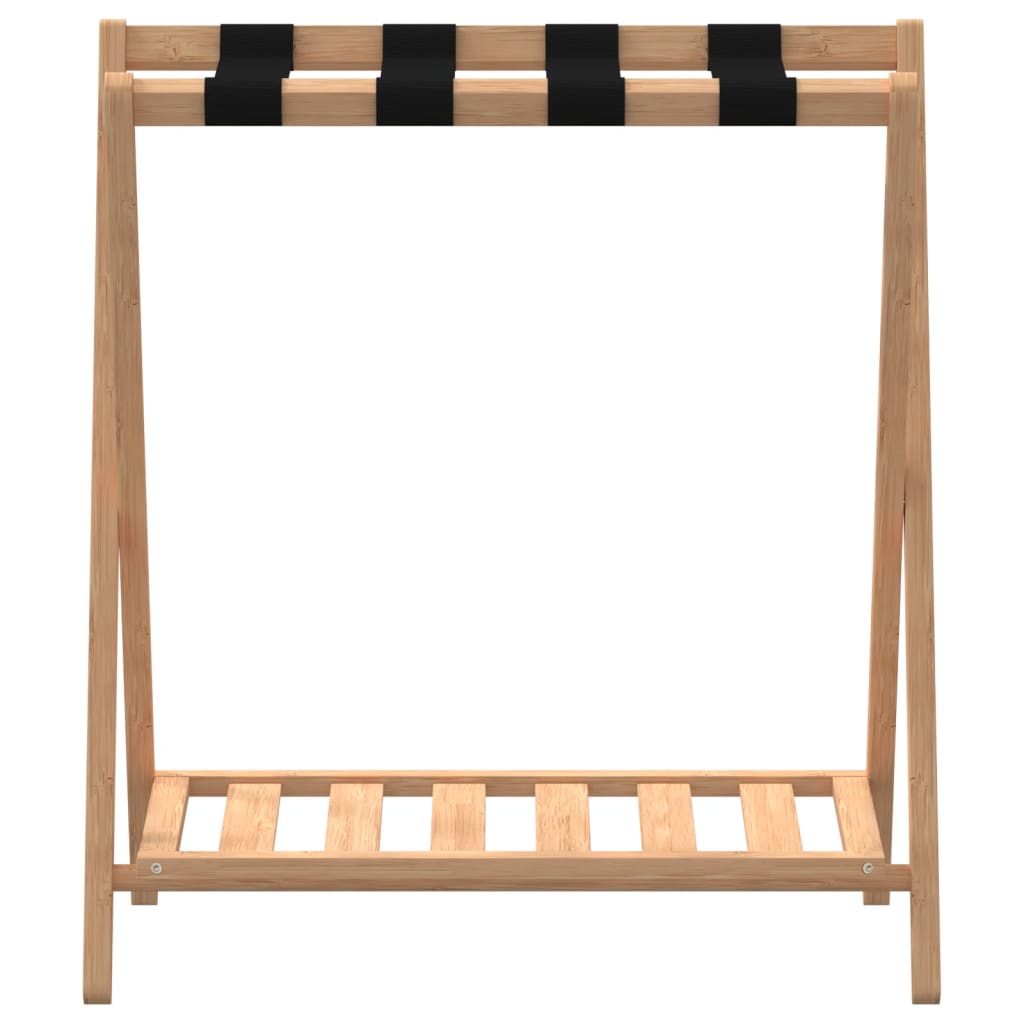 vidaXL Gepäckablage 68x38x58 cm Bambus