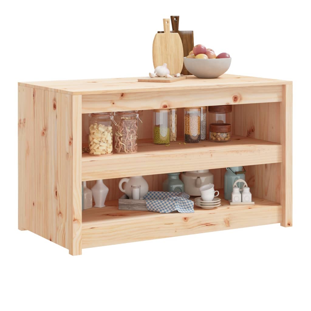 vidaXL Outdoor-Küchenschrank MEPPEL  106x55x64 cm Massivholz Kiefer
