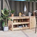 vidaXL Outdoor-Küchenschrank MEPPEL  106x55x64 cm Massivholz Kiefer