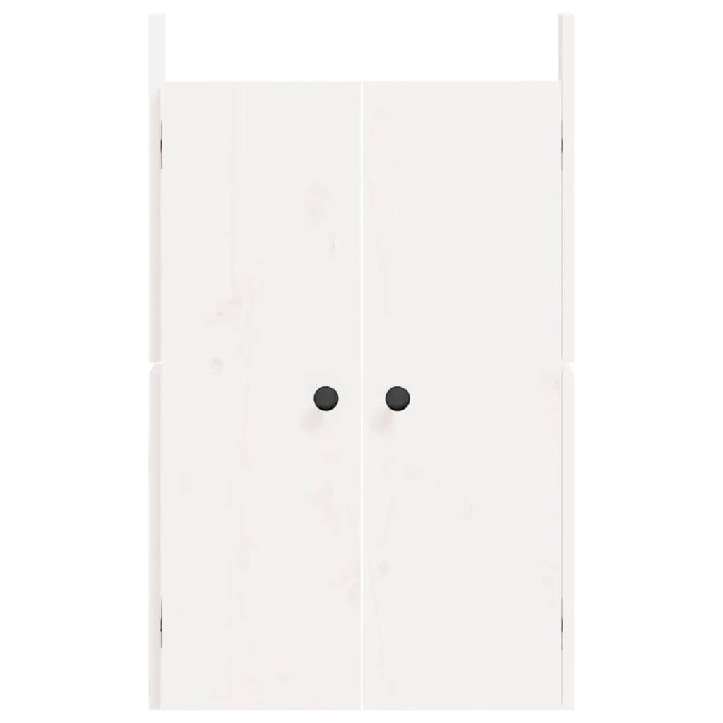 vidaXL Türen für Outdoor-Küche MEPPEL Weiß 50x9x82 cm Massivholz Kiefer