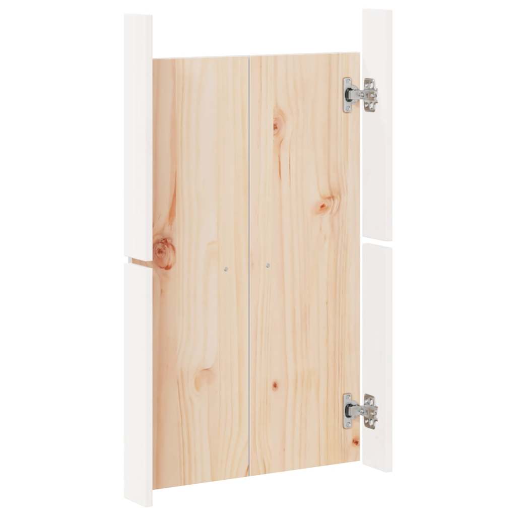 vidaXL Türen für Outdoor-Küche MEPPEL Weiß 50x9x82 cm Massivholz Kiefer