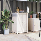 vidaXL Türen für Outdoor-Küche MEPPEL Weiß 50x9x82 cm Massivholz Kiefer