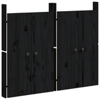vidaXL Türen für Outdoor-Küche MEPPEL 2 Stk. Schwarz 50x9x82 cm Kiefernholz