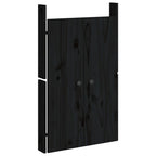 vidaXL Türen für Outdoor-Küche MEPPEL 2 Stk. Schwarz 50x9x82 cm Kiefernholz