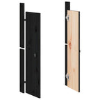 vidaXL Türen für Outdoor-Küche MEPPEL 2 Stk. Schwarz 50x9x82 cm Kiefernholz