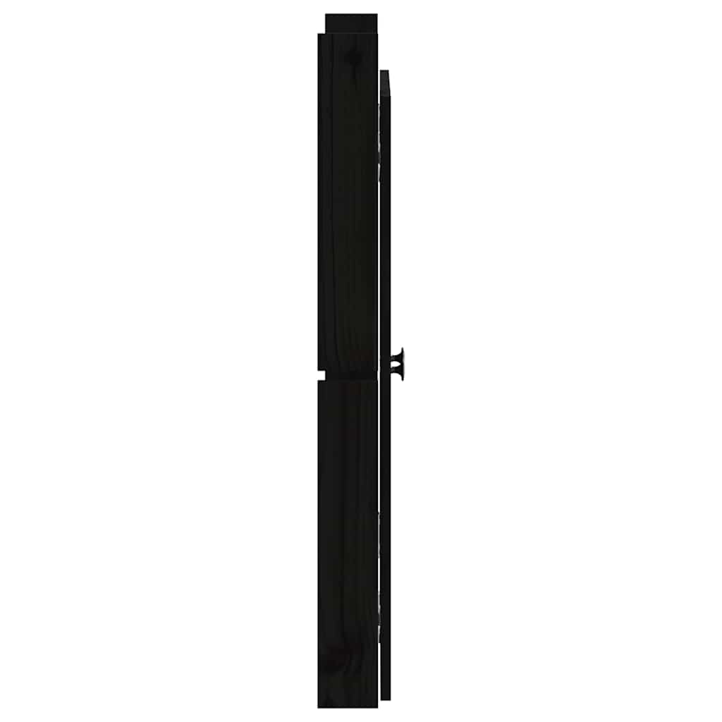 vidaXL Türen für Outdoor-Küche MEPPEL 2 Stk. Schwarz 50x9x82 cm Kiefernholz