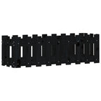 vidaXL Hochbeet Latten-Design Schwarz 100x30x30 cm Massivholz Kiefer