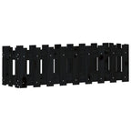 vidaXL Hochbeet Latten-Design Schwarz 100x30x30 cm Massivholz Kiefer