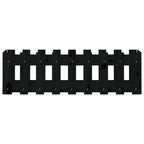 vidaXL Hochbeet Latten-Design Schwarz 100x30x30 cm Massivholz Kiefer