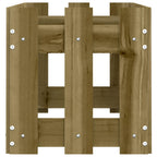 vidaXL Hochbeet Lattenzaun-Design 100x30x30 cm Kiefernholz Imprägniert