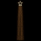 vidaXL Weihnachtsbaum-Beleuchtung 320 LEDs Warmweiß 375 cm