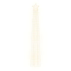 vidaXL Weihnachtsbaum-Beleuchtung 320 LEDs Warmweiß 375 cm
