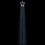vidaXL Weihnachtsbaum-Beleuchtung 320 LEDs Kaltweiß 375 cm