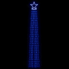 vidaXL Weihnachtsbaum-Beleuchtung 320 LEDs Blau 375 cm