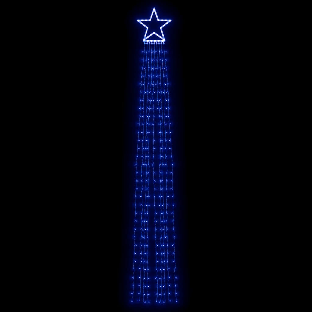 vidaXL Weihnachtsbaum-Beleuchtung 320 LEDs Blau 375 cm