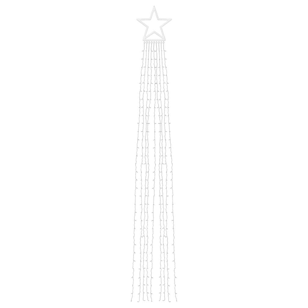 vidaXL Weihnachtsbaum-Beleuchtung 320 LEDs Blau 375 cm