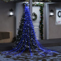 vidaXL Weihnachtsbaum-Beleuchtung 320 LEDs Blau 375 cm