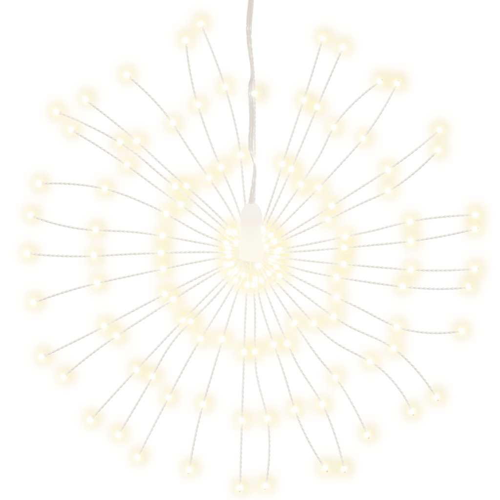 vidaXL Weihnachtsbeleuchtung Feuerwerk 140 LEDs Warmweiß 17 cm
